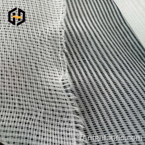 Tissu en polyester à mailles Greige en gros pour ruban en tissu